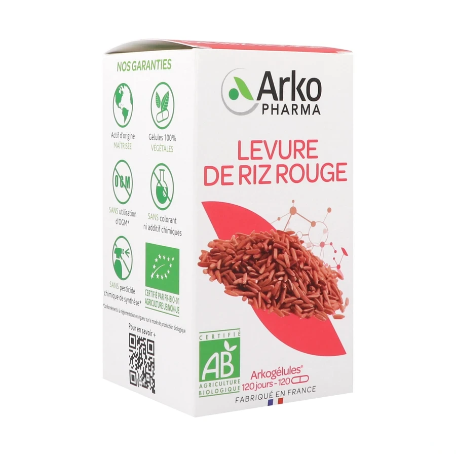 Arkogélules Levure de Riz Rouge Bio