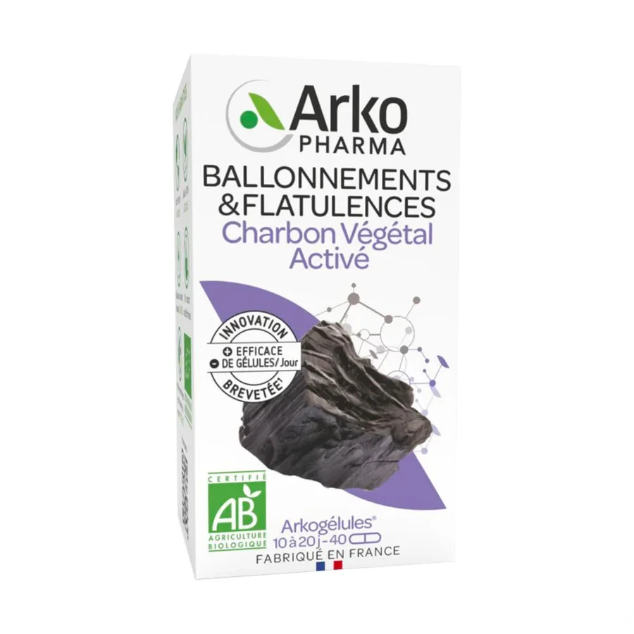 Arkogélules Charbon Végétal Activé Bio