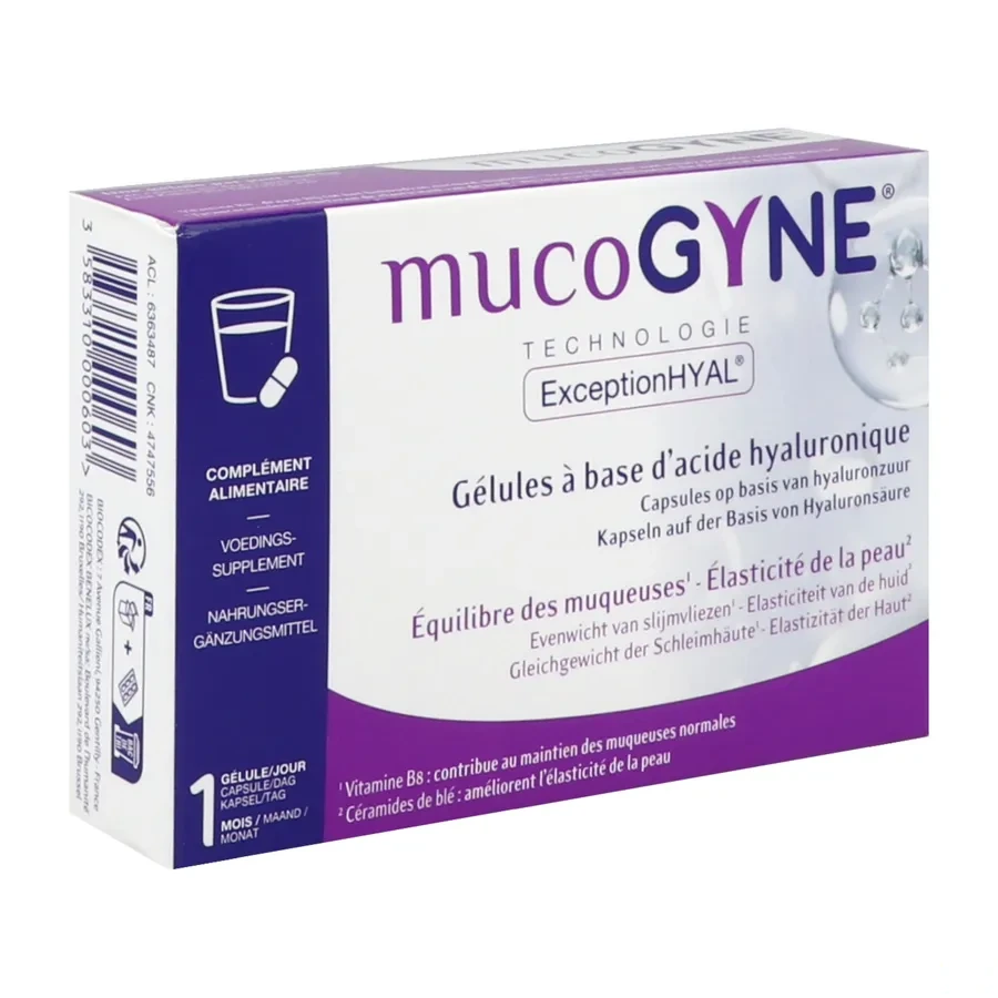 MucoGyne Gélules à base d'Acide Hyaluronique