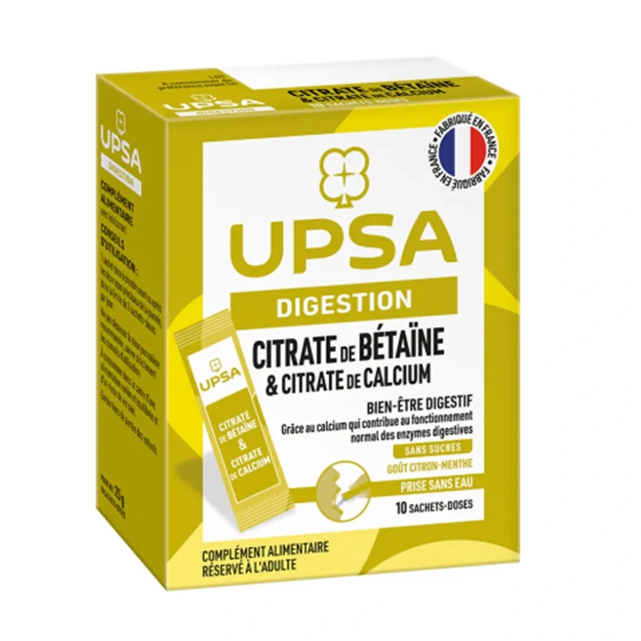 UPSA Digestion Citrate de Bétaïne & Citrate de Calcium