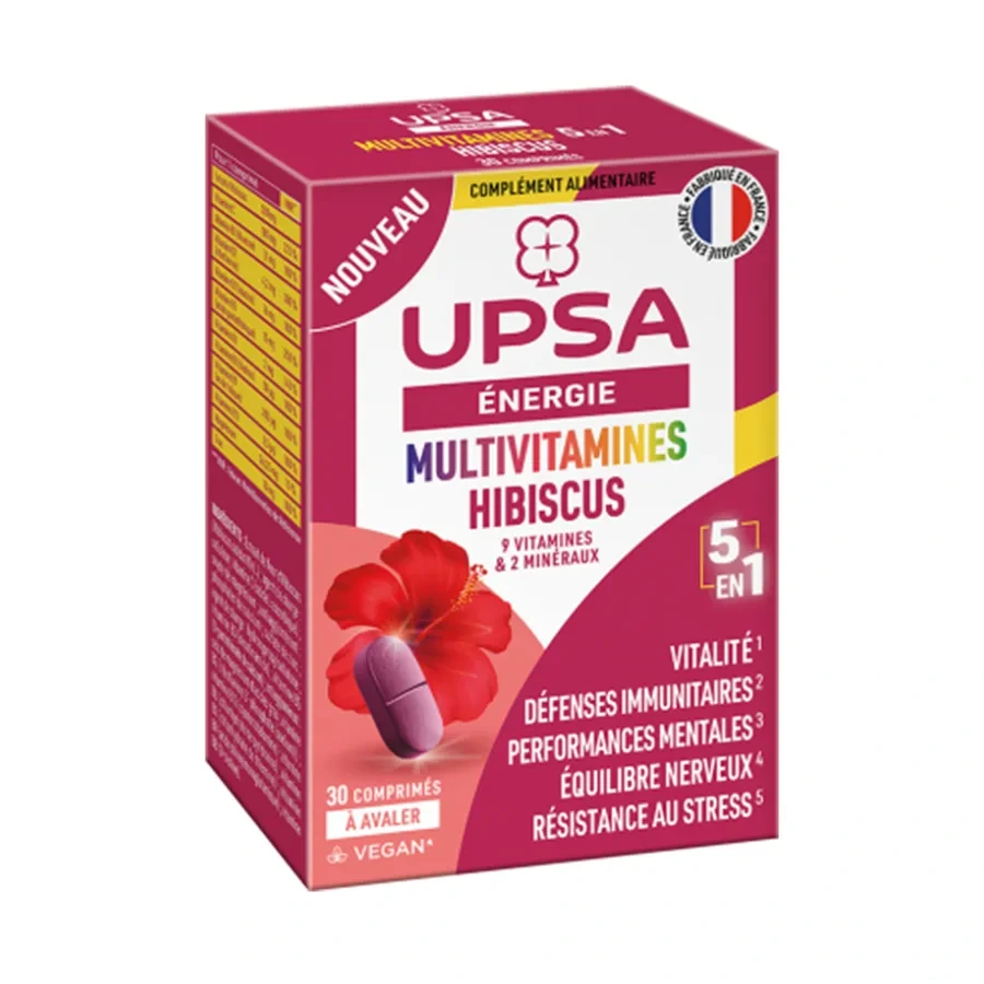 UPSA Energie Multivitamines Hibiscus
