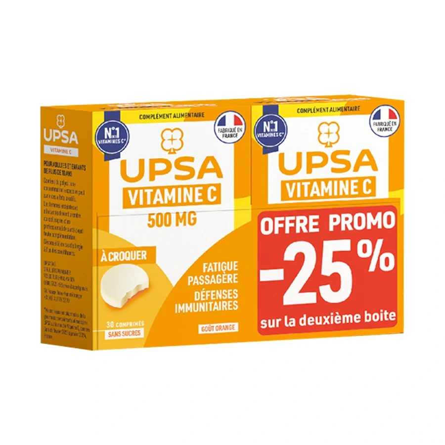 UPSA Vitalité Vitamine C 500 mg Comprimés à Croquer