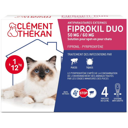 Fiprokil Duo Chat Spot-On Antiparasitaire