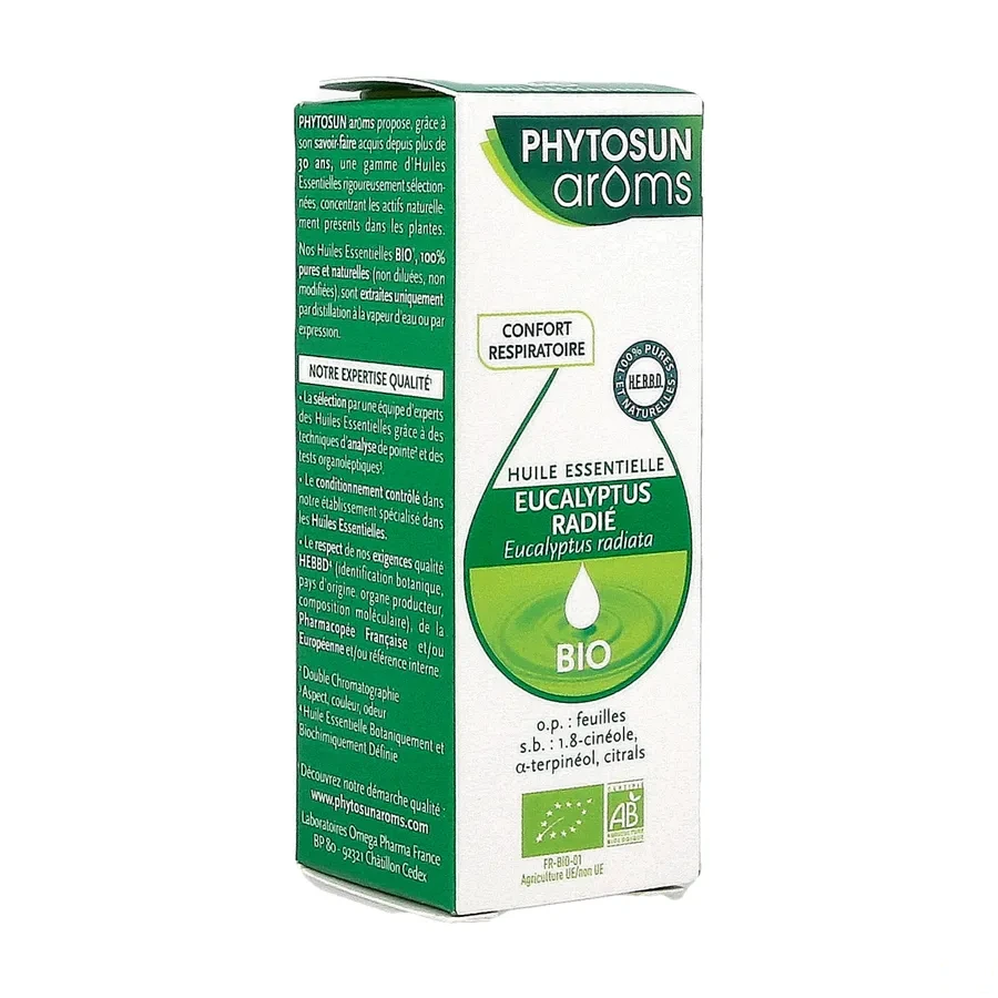 Phytosun Arôms Huile Essentielle Eucalyptus Radié Bio