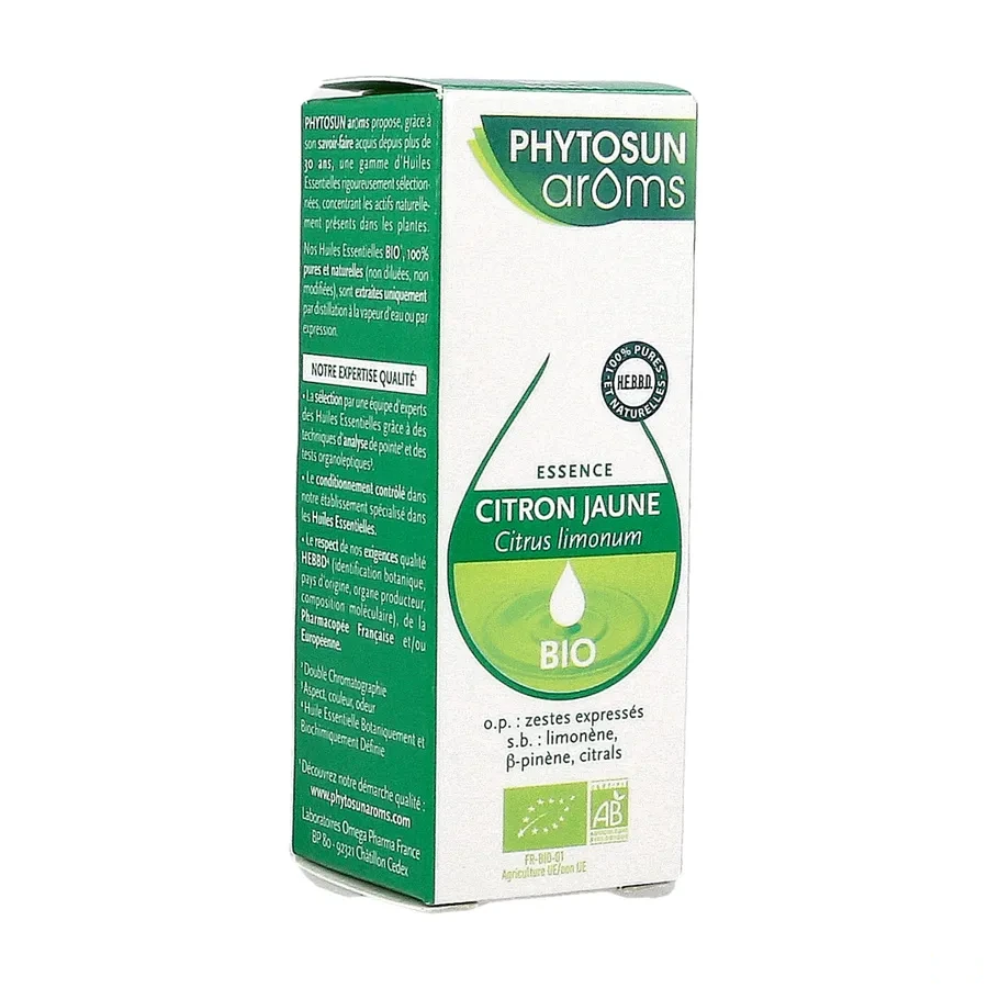 Phytosun Arôms Huile essentielle Citron jaune Bio