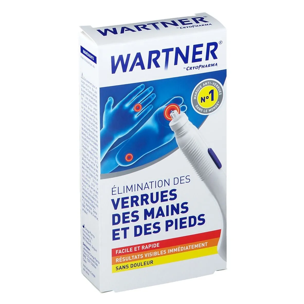 Wartner Cryopharma Élimination des Verrues des Mains et des Pieds