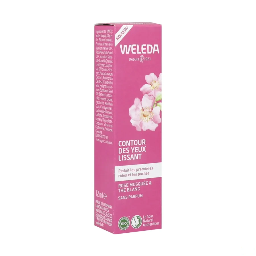 Weleda Contour des Yeux Lissant Rose Musquée et Thé Blanc