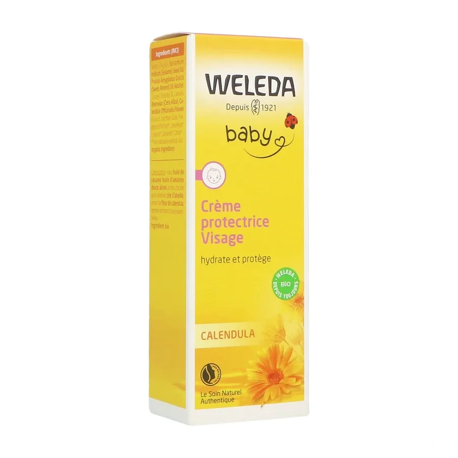 Weleda Bébé Calendula Crème Protectrice Visage Bio