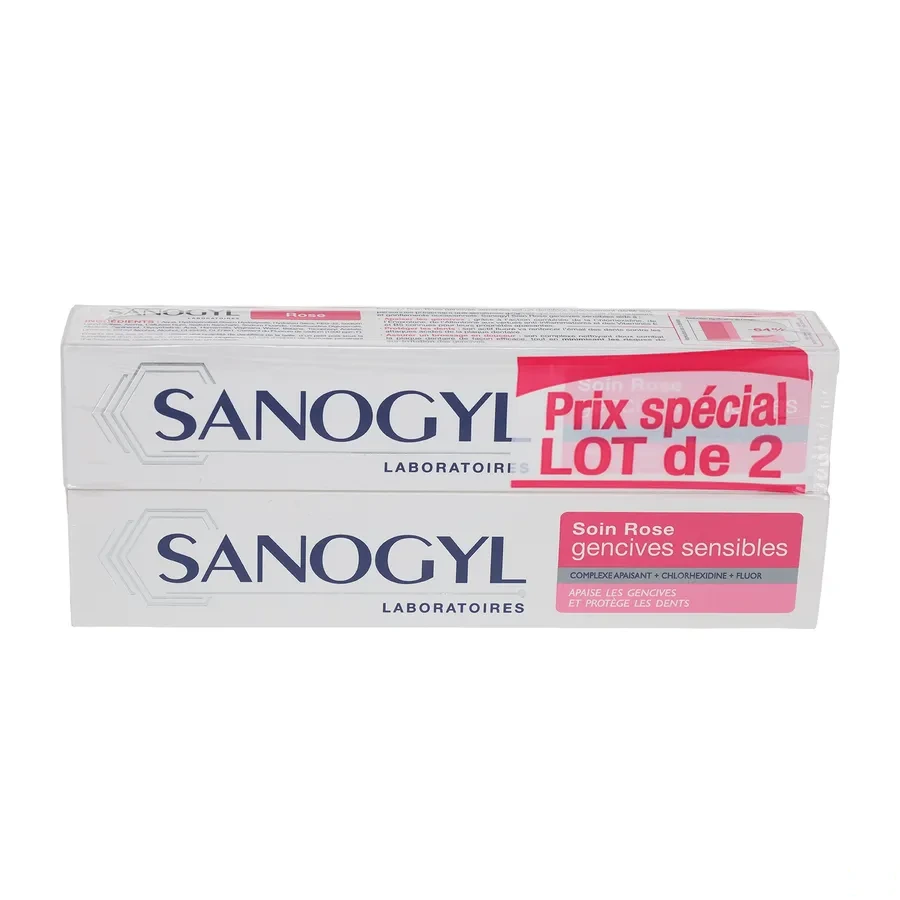 Sanogyl Dentifrice Soin Rose Gencives Sensibles