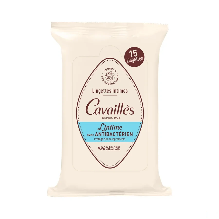Rogé Cavaillès Lingettes Intimes avec Antibactérien