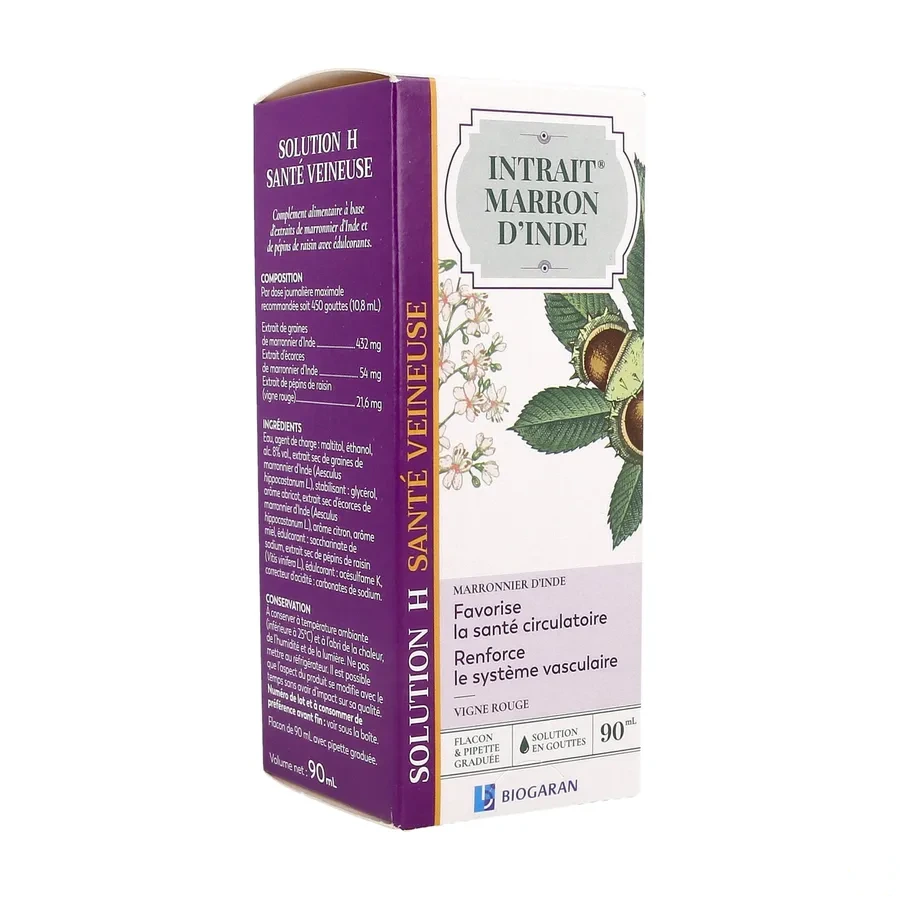 Intrait Marron d'Inde Solution H Santé Veineuse