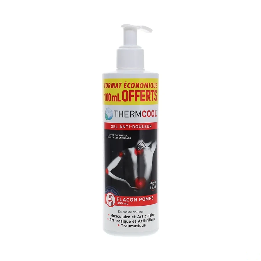 ThermCool Gel Anti-Douleurs Froid + Huiles Essentielles