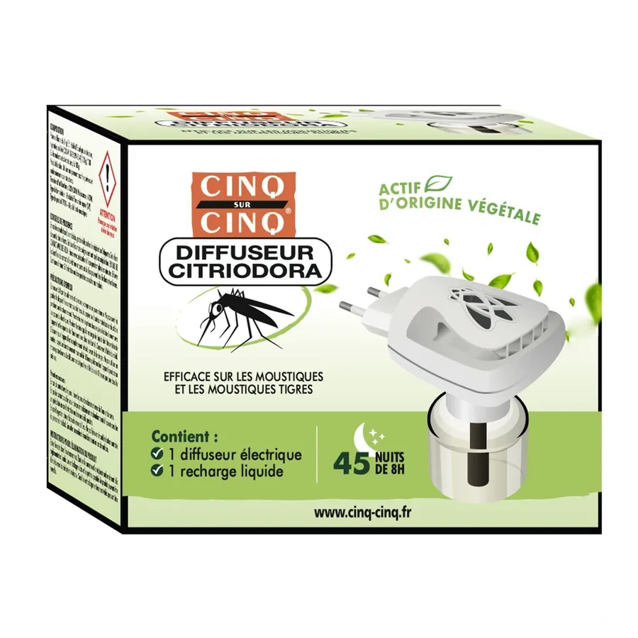 Cinq Sur Cinq Diffuseur Citriodora Anti-Moustiques