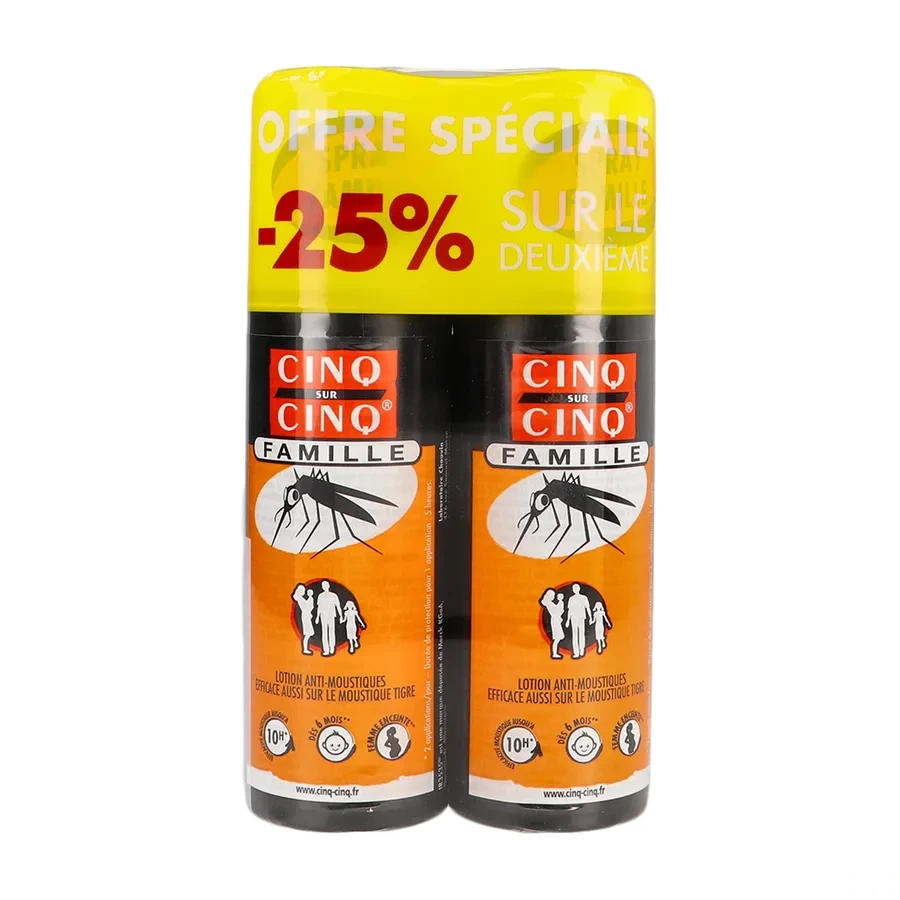 Cinq sur Cinq Famille Lotion anti-moustiques