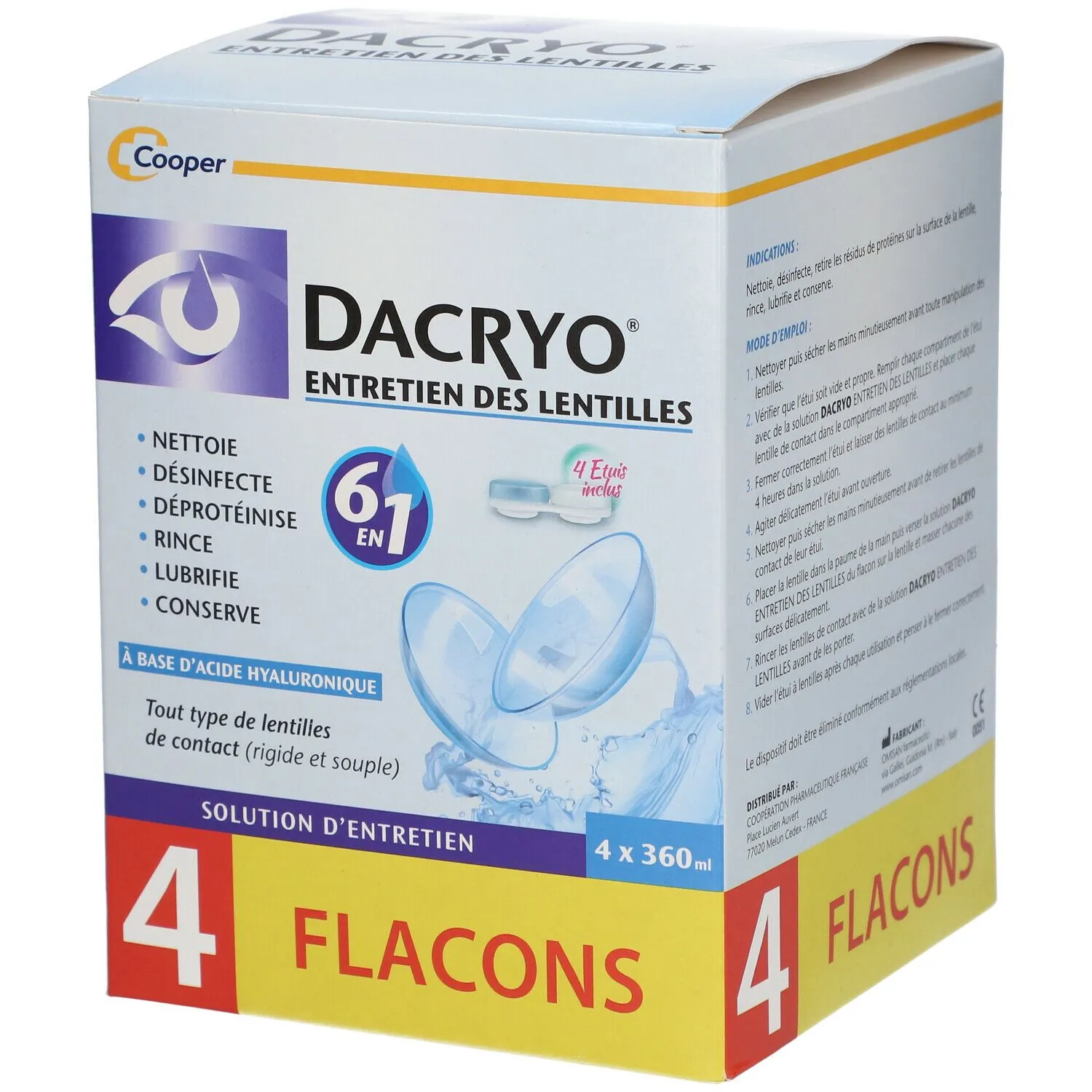 Dacryo Entretien des Lentilles 6-en-1
