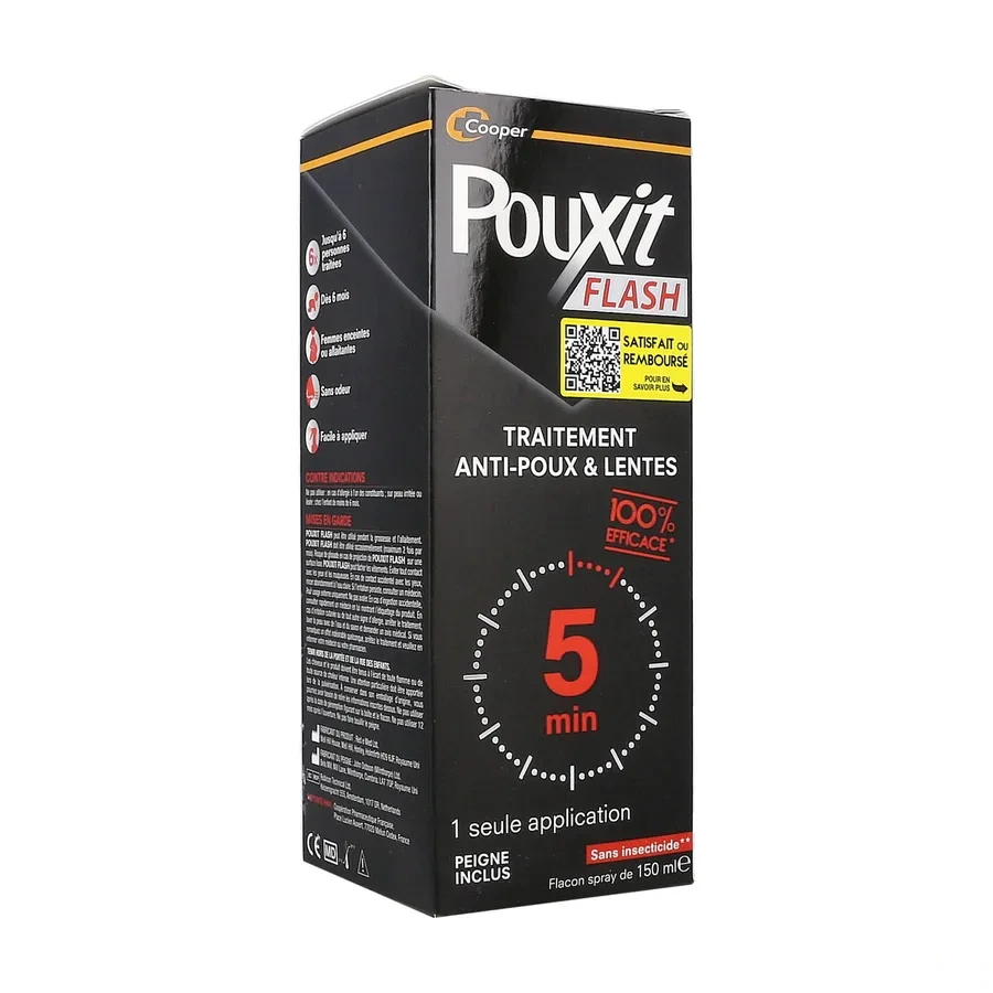 Pouxit Flash Traitement anti-poux et lentes Spray