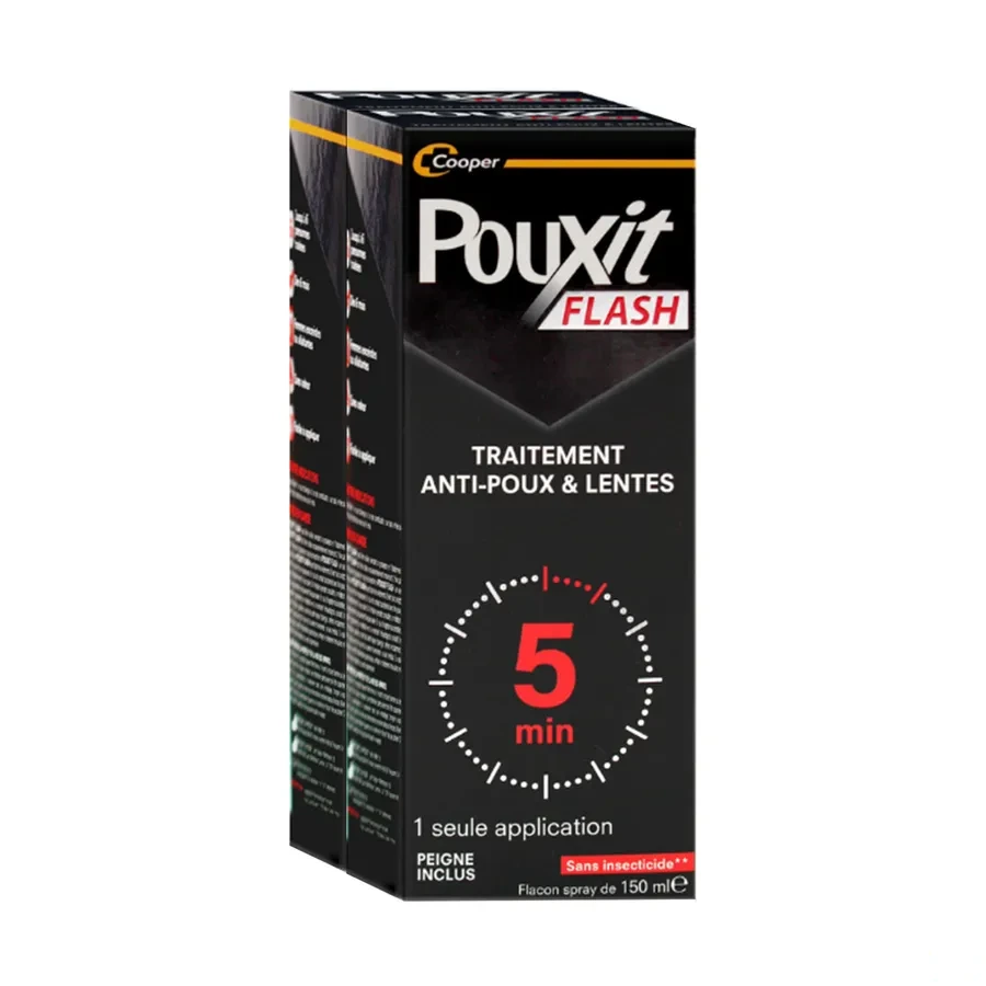 Pouxit Flash Traitement anti-poux et lentes Spray