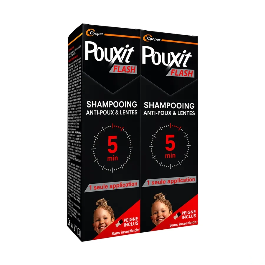 Pouxit Flash Shampooing Anti-Poux & Lentes