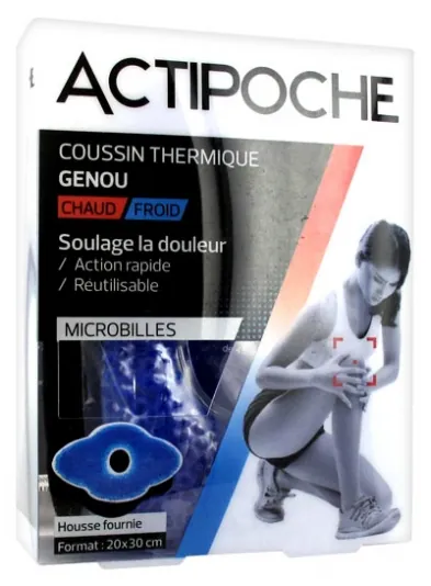 Actipoche Chaud Froid Genou Microbilles 20 x 30 cm