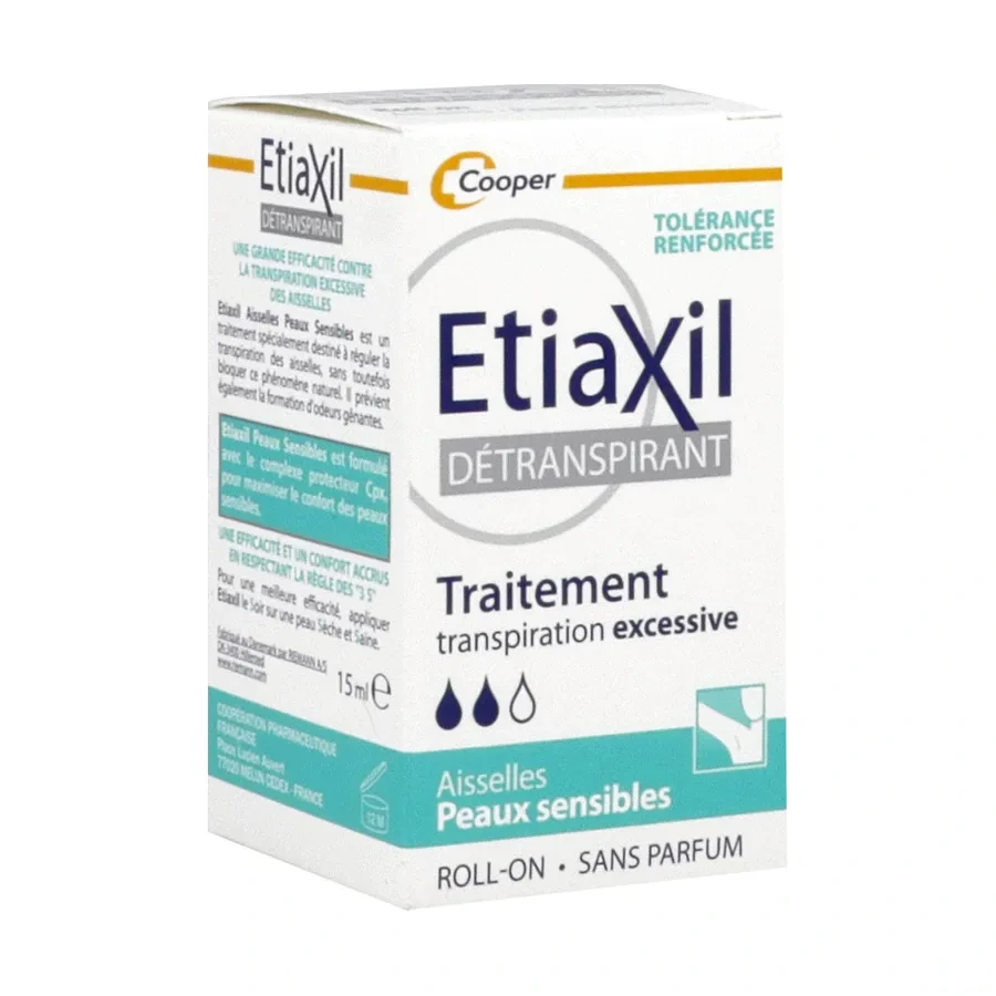Etiaxil Sensitive Détranspirant Aisselles Roll-on
