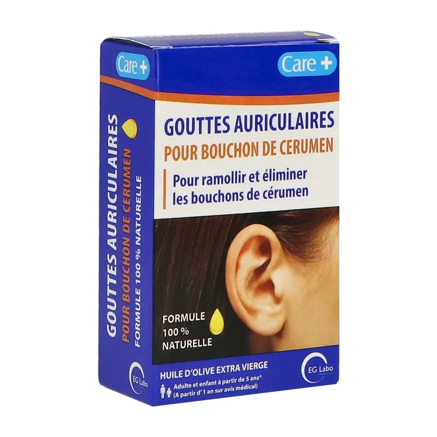 EG Labo Care + Gouttes Auriculaires pour Bouchon de Cérumen