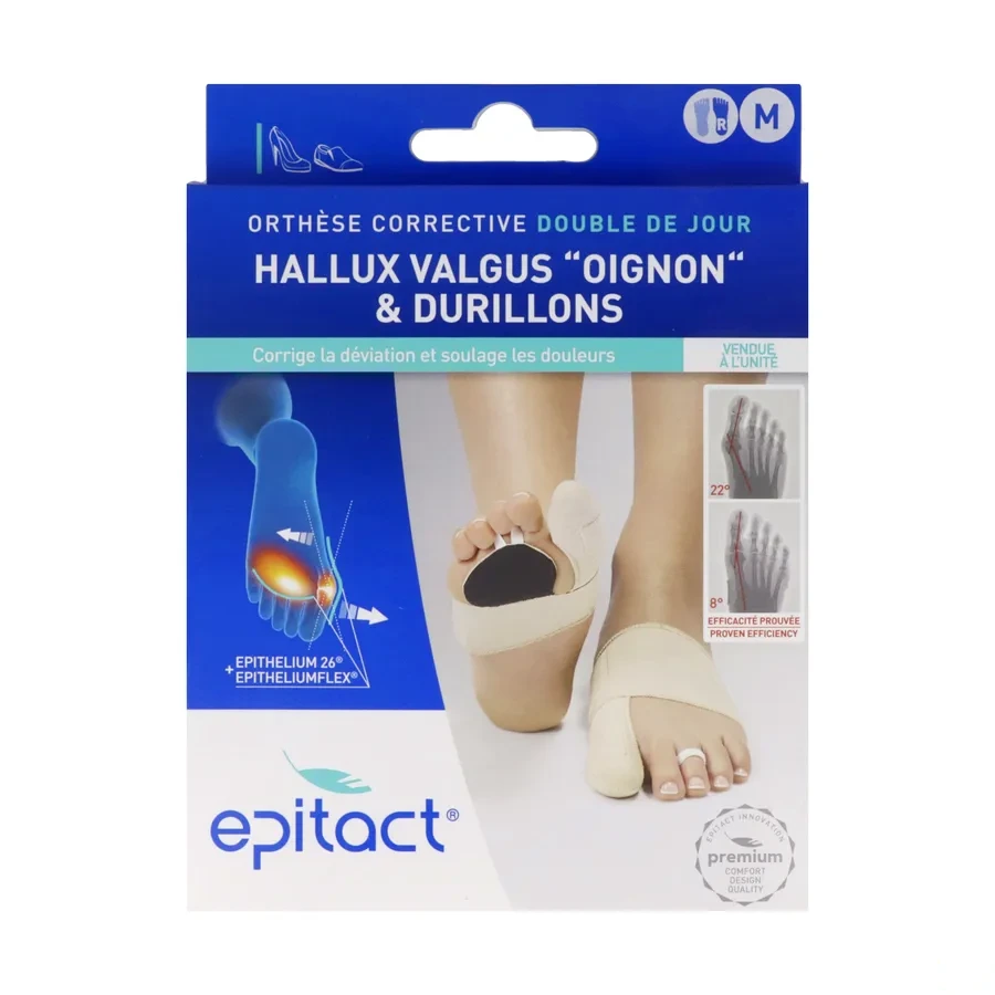 Epitact Orthèse Double Epithélium Flex+ Hallux Valgus