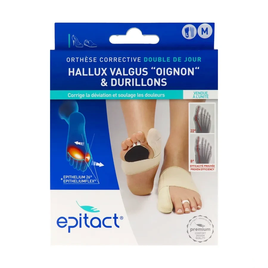Epitact Orthèse Double Epithélium Flex+ Hallux Valgus