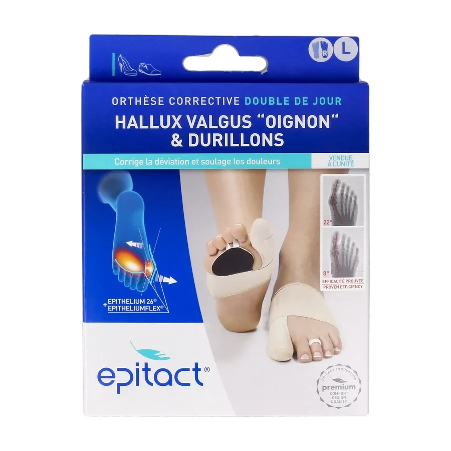 Epitact Orthèse Double Epithélium Flex+ Hallux Valgus