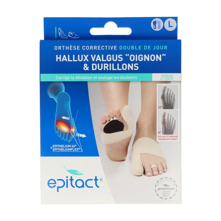 Epitact Orthèse Double Epithélium Flex+ Hallux Valgus