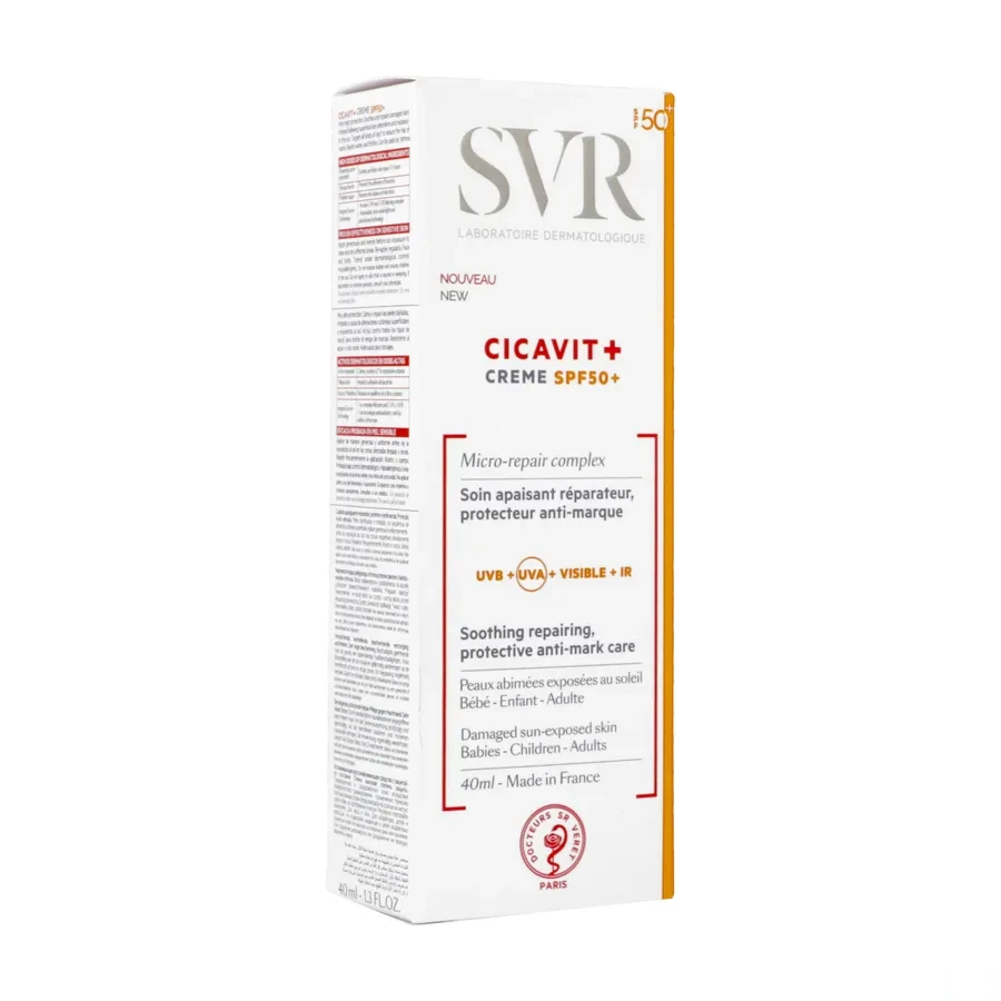 SVR Cicavit+ Crème réparatrice SPF50+