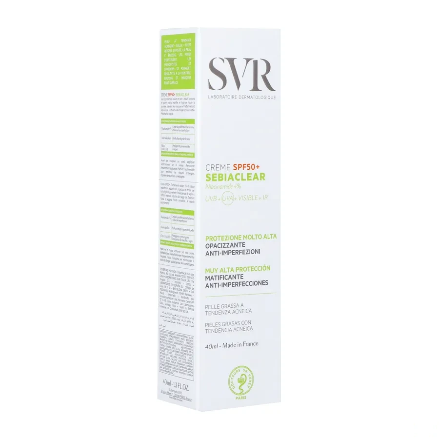SVR Sebiaclear Crème Matifiante Anti-Imperfections SPF 50+