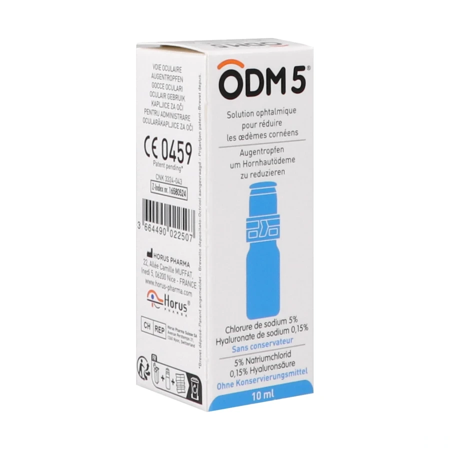 ODM 5 Solution ou pommade ophtalmique pour œdèmes cornéens