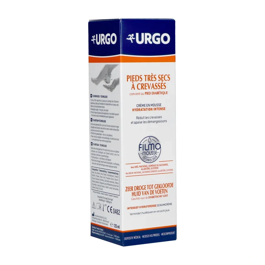 Urgo Crème Mousse Hydratation Intense Pieds Très Secs