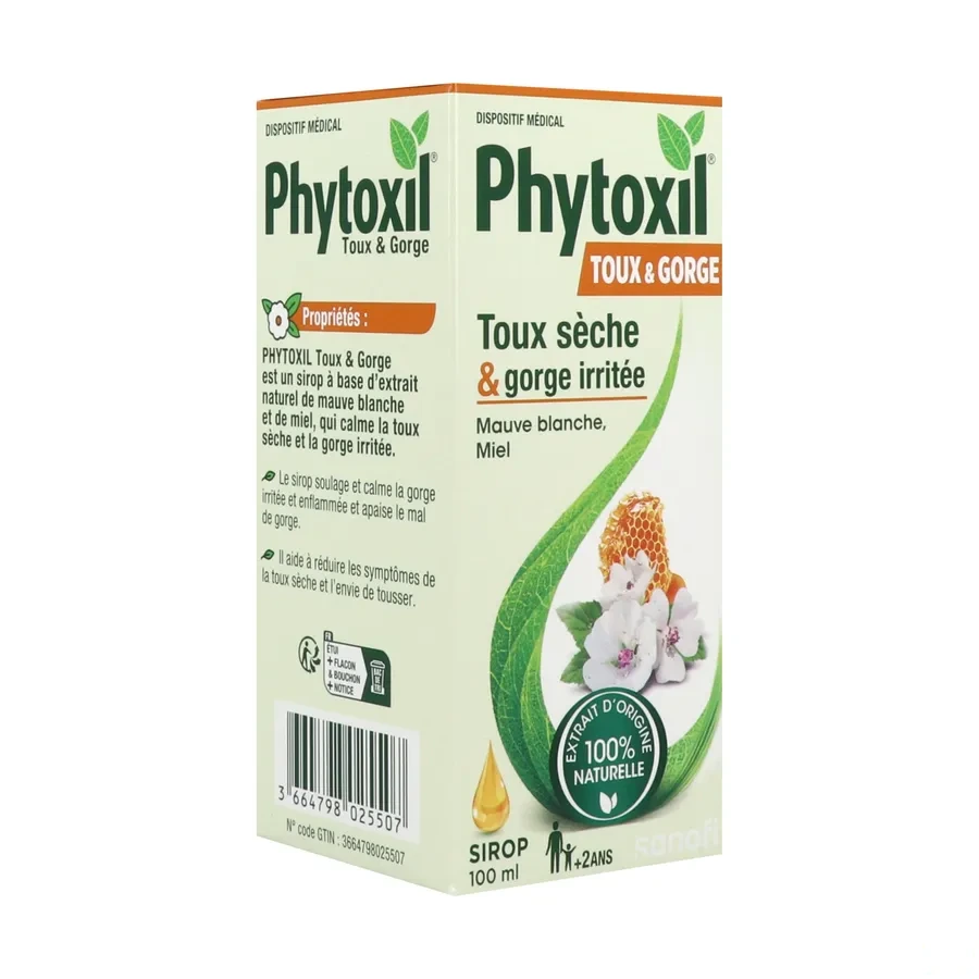 Phytoxil Toux et Gorge Sirop 2 en 1