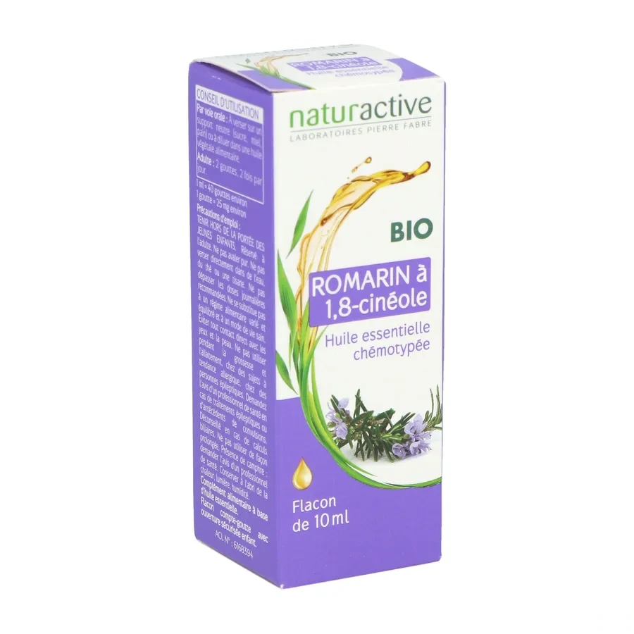Naturactive Huile Essentielle Romarin à 1,8-Cinéole Bio