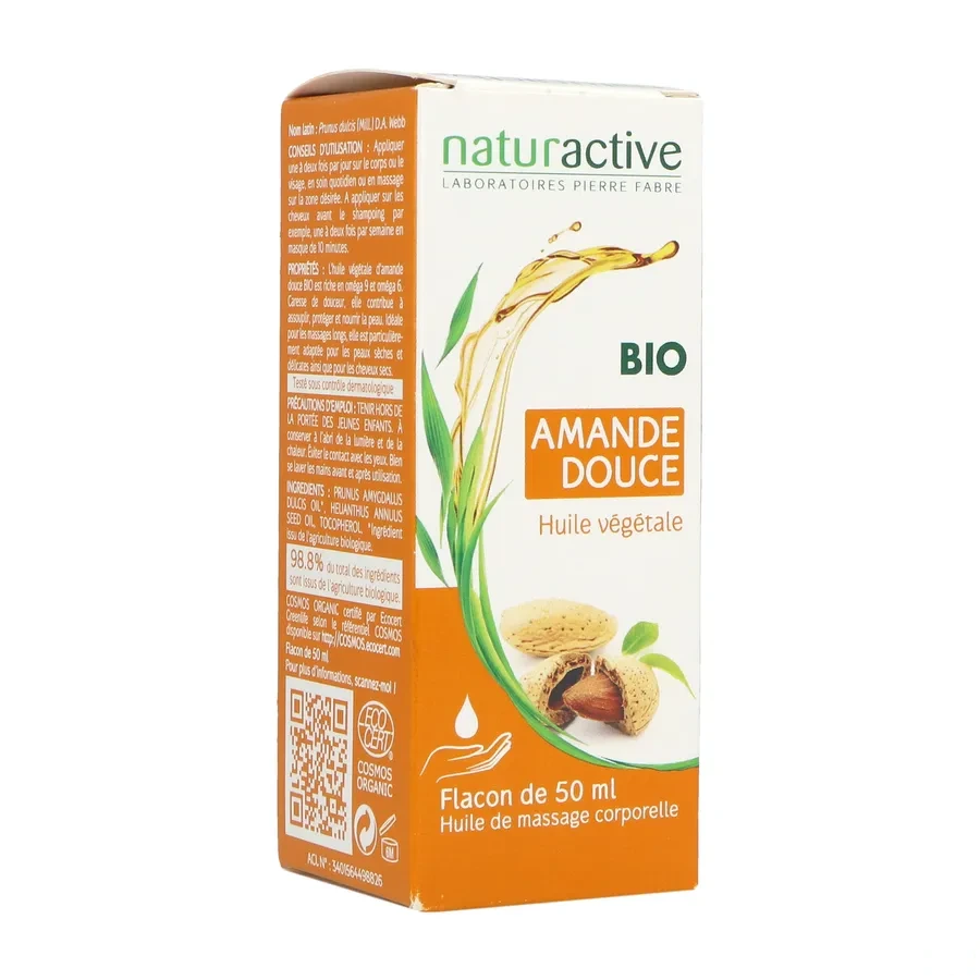 Naturactive Huile Végétale d'Amande Douce Bio
