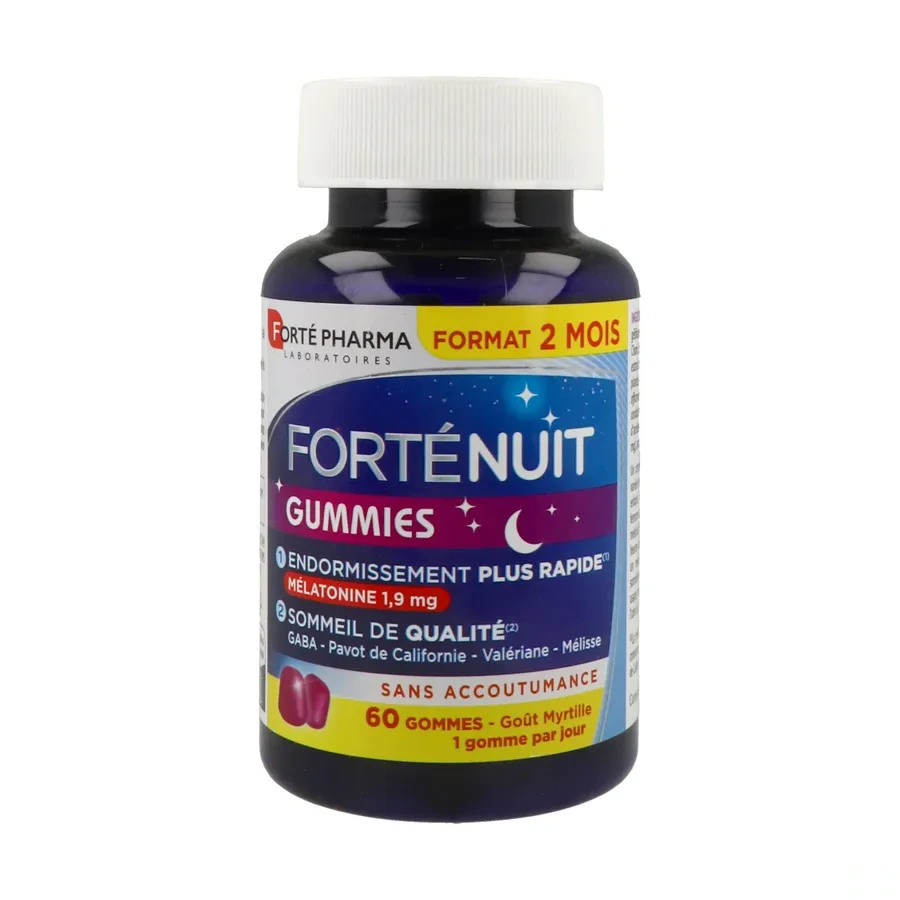 Forté Nuit Gummies Endormissement & Sommeil