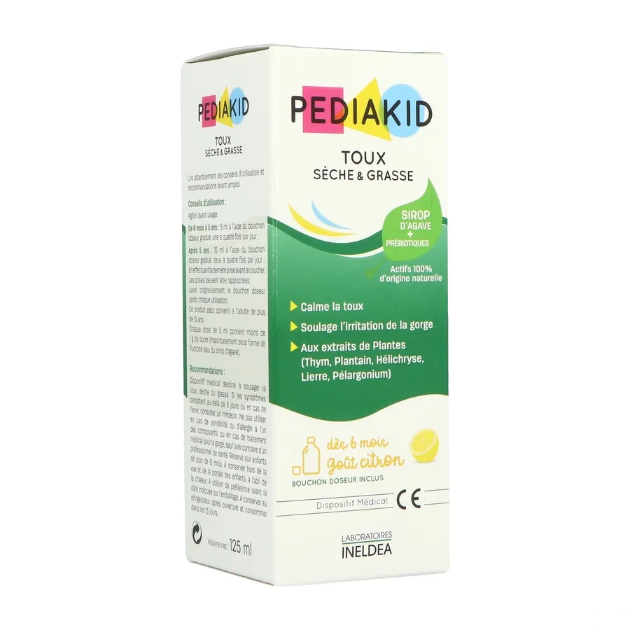 Pediakid Sirop Toux Sèche et Grasse