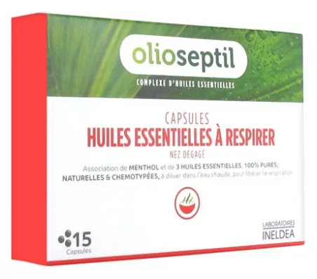 Olioseptil Huiles Essentielles à Respirer Nez Dégagé