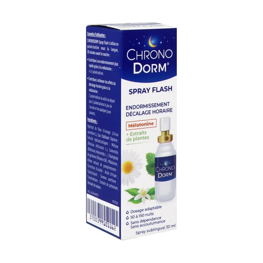 Chronodorm Flash Mélatonine Spray Sublingual