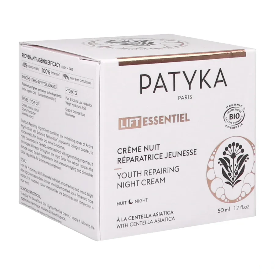 Patyka Lift Essentiel Crème Nuit Réparatrice Jeunesse