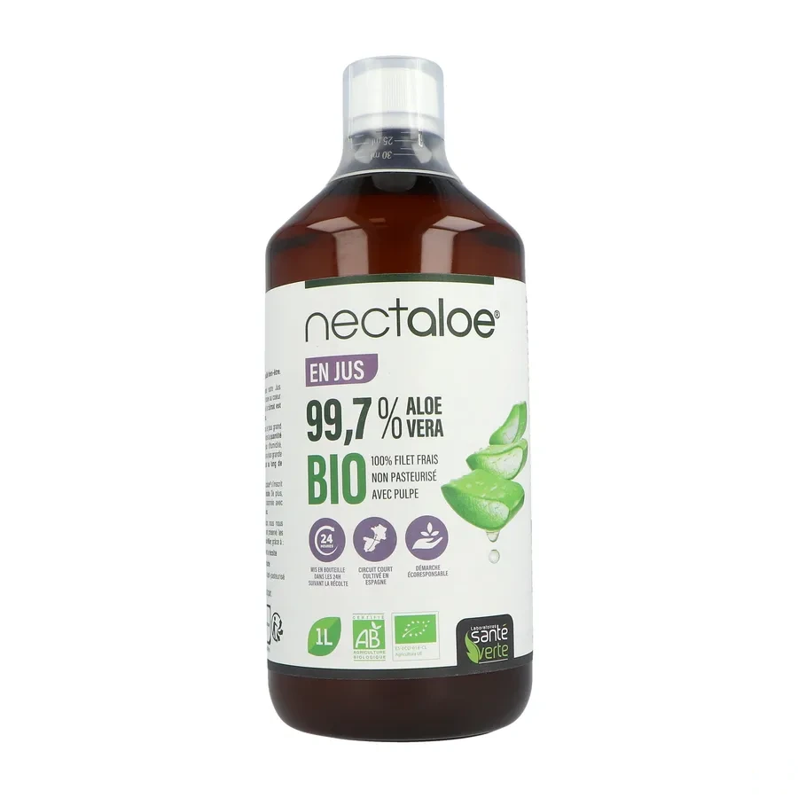 Santé Verte Nectaloe Jus à boire 99,7% d'Aloe Vera