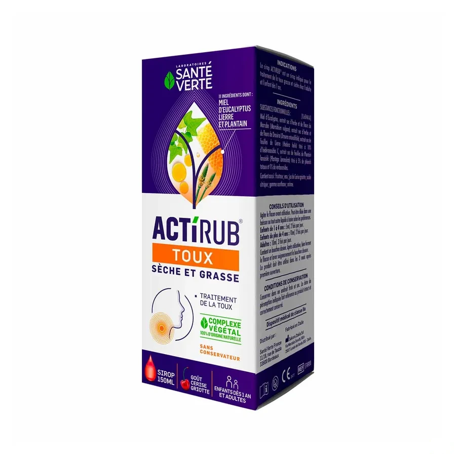 Actirub Sirop Toux Sèche et Grasse