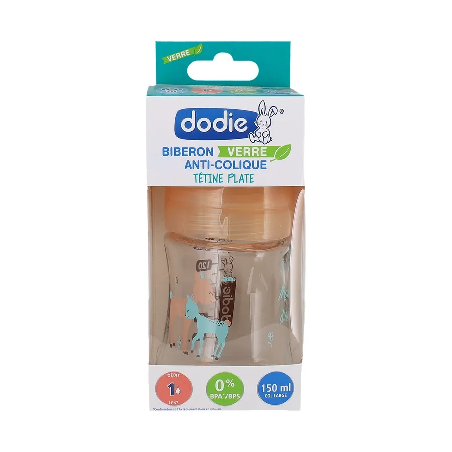 Dodie Biberon Verre Anti-Colique 0-6 mois