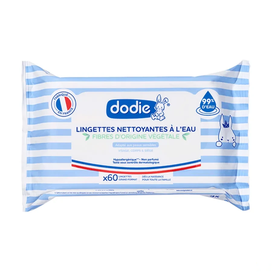 Dodie Lingettes Nettoyantes Dermo-Apaisantes