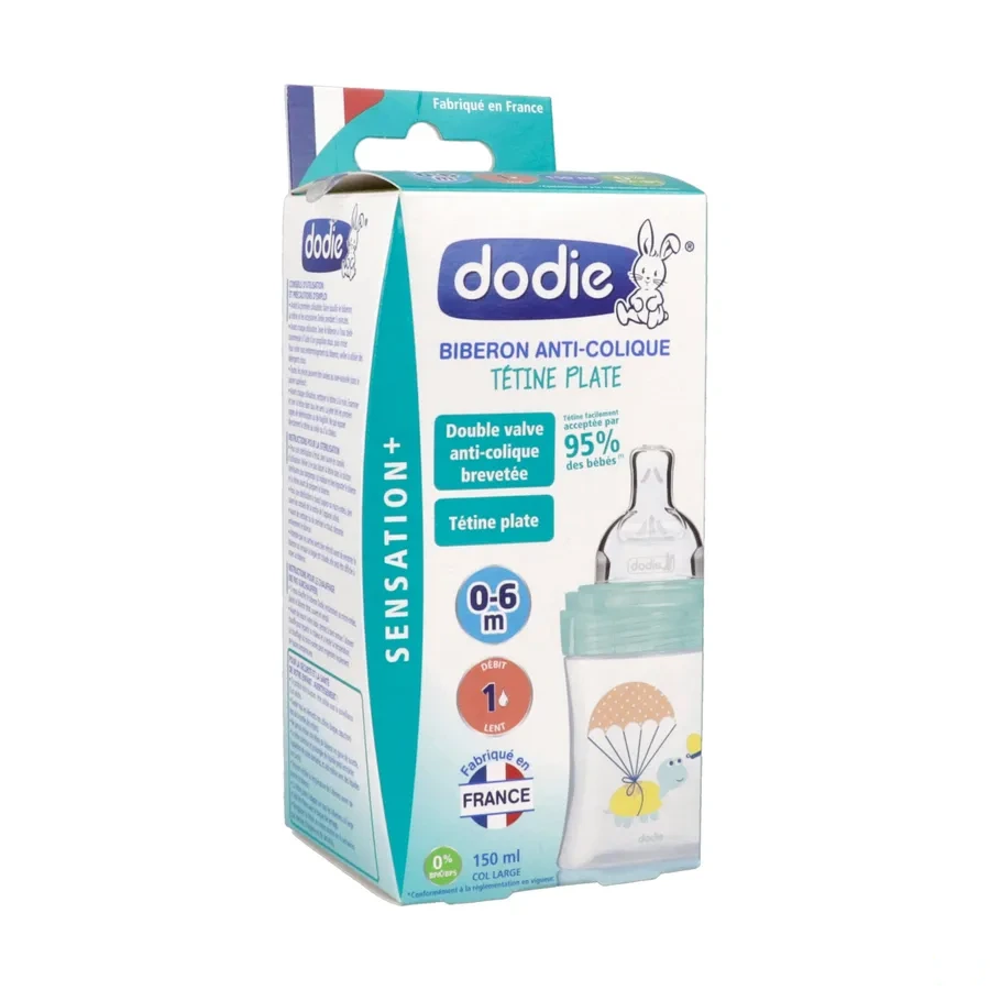 Dodie Biberon Tétine Plate Anti-Colique