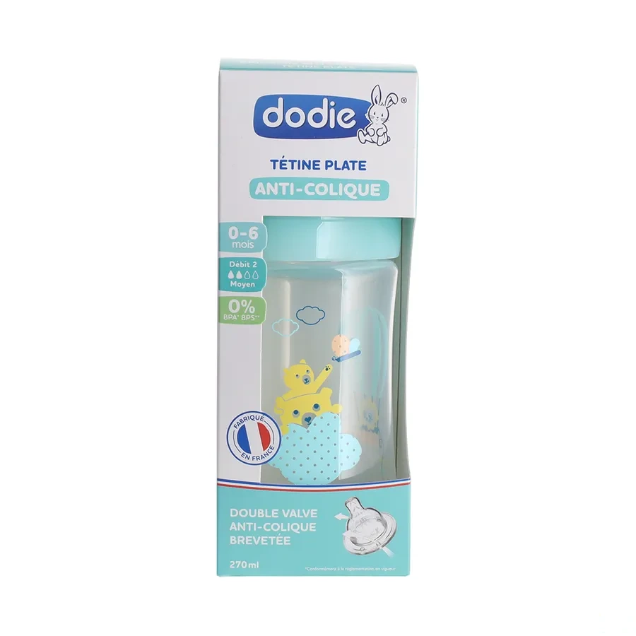 Dodie Biberon Tétine Plate Anti-Colique