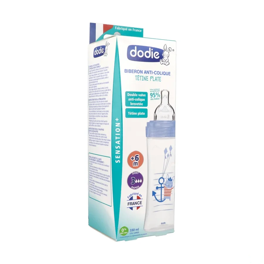 Dodie Biberon Tétine Plate Anti-Colique