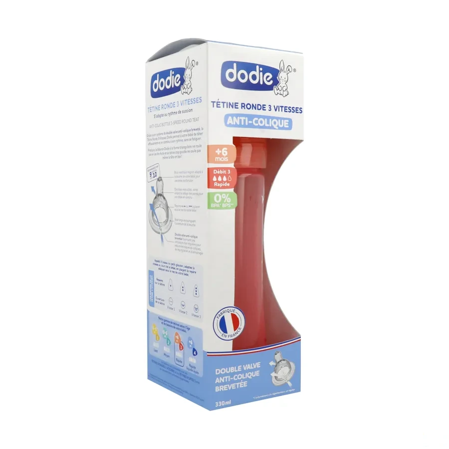 Dodie Biberon Anti-Colique Tétine Ronde