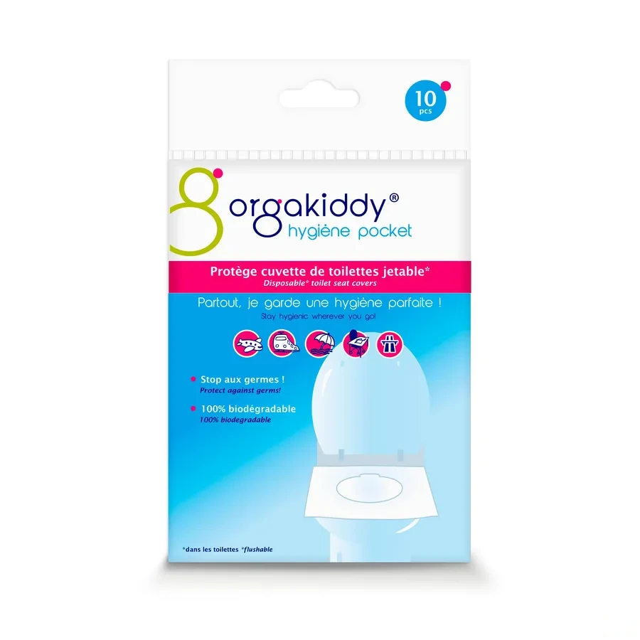 Orgakiddy Protège Cuvette de Toilettes Jetable